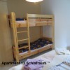 Apartment 13 Schlafraum mit Etagenbett